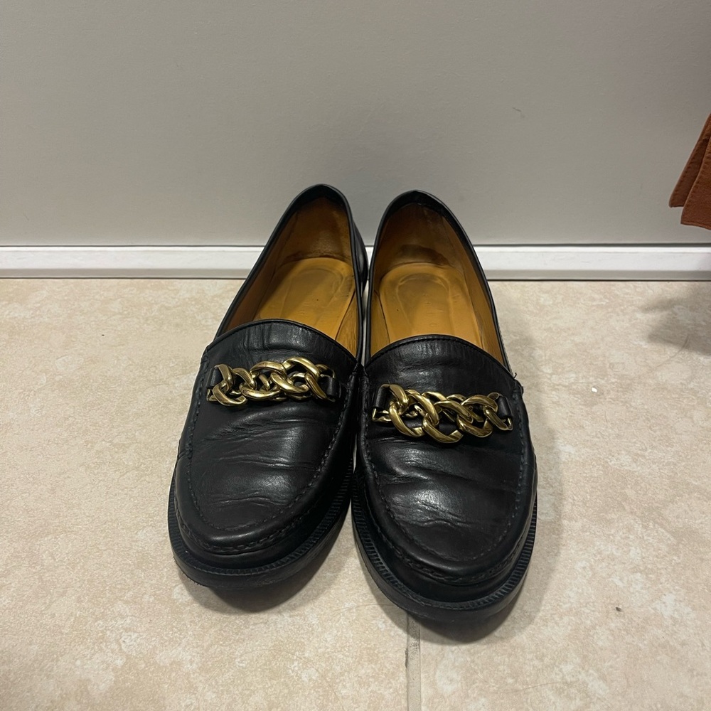 Sandro Loafers with chain detail